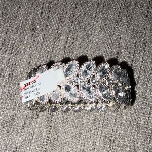 Elegant Silver Crystal Bracelet from Francesca’s